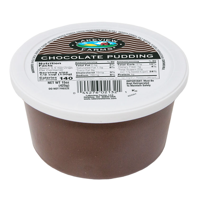LVF Almondmilk Pudding – Dark Chocolate 4 Pack 3.75oz – Lakeview Farms