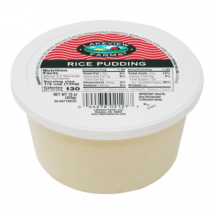 LVF Almondmilk Pudding Vanilla Bean 4 Pack 3.75oz Lakeview Farms