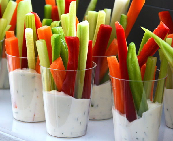 Kitchen Tip—Fun Individual Veggie and Dip Cups