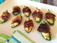 Bacon Wrapped Jalapeno Smoky Crab Poppers
