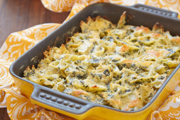 Baked Spinach Artichoke Pasta