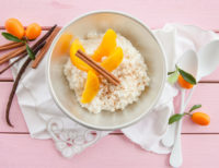 Peaches and Rice Pudding