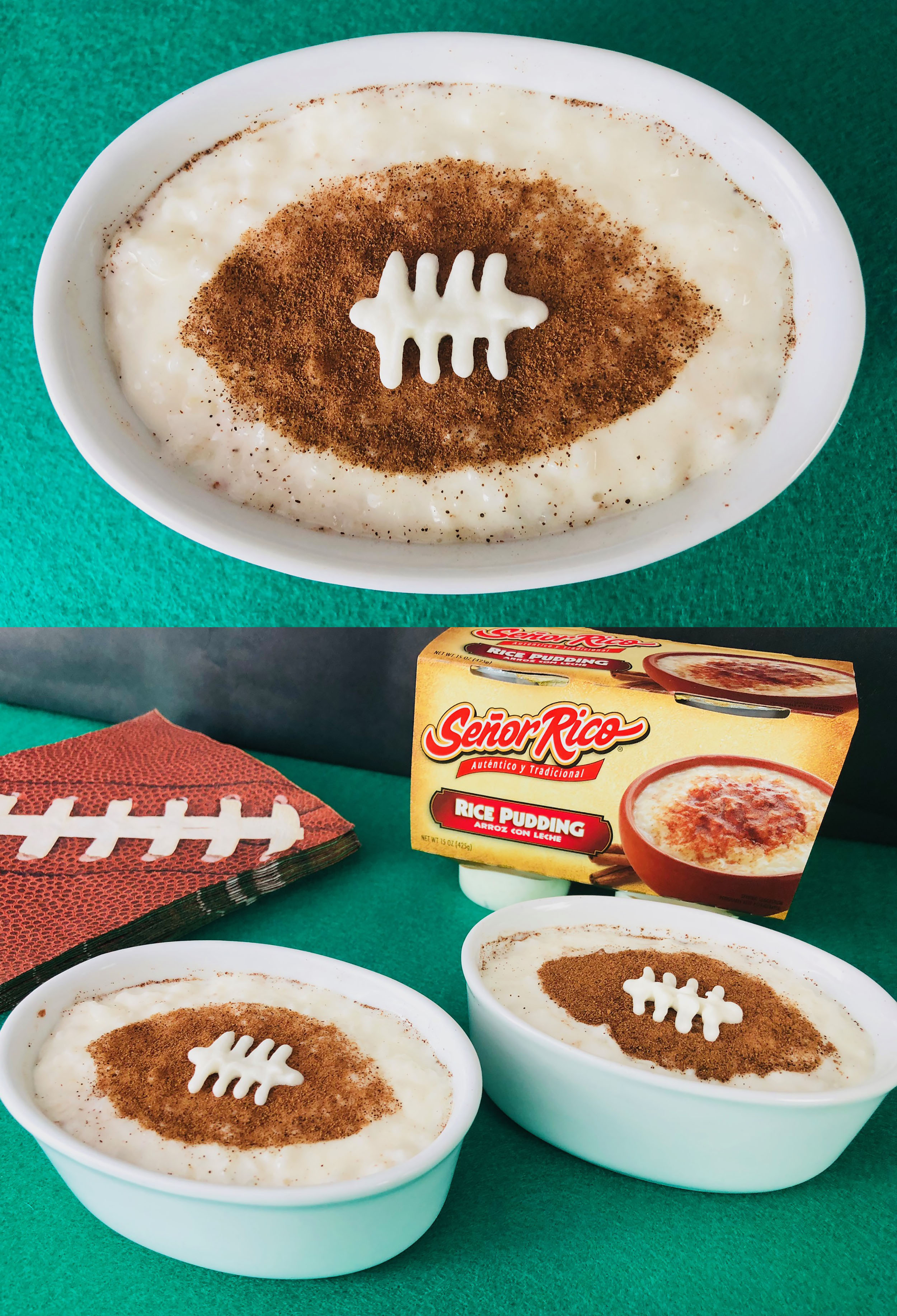 Cinnamon Rice Pudding Football