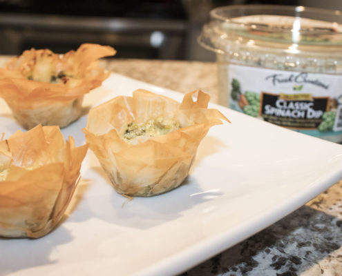 Spinach Dip Pastry Cups