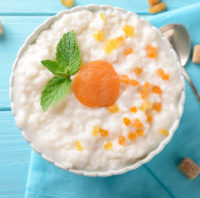 dried apricot rice pudding