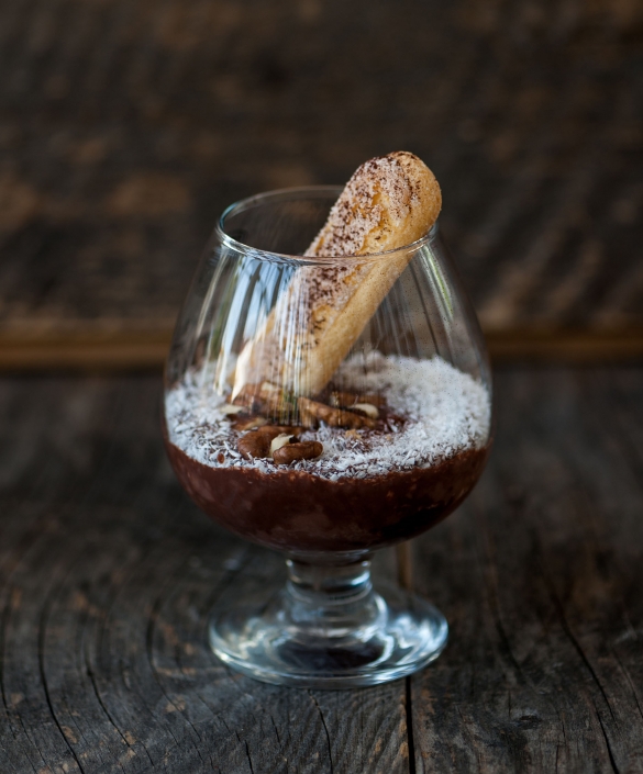 Shredded Coconut & Chopped Pecans Dark Chocolate Almondmilk Pudding