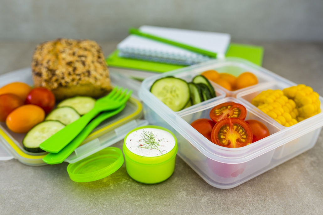 Tzatziki Dipping Bento Lunch