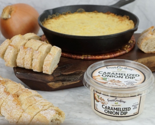 Smoked Gouda and Fresh Creations Caramelized Onion Skillet Dip Recipe