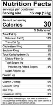 NUTRITION FACTS